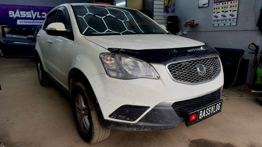 SsangYong Actyon - аудиоподготовка дверей и замена акустики