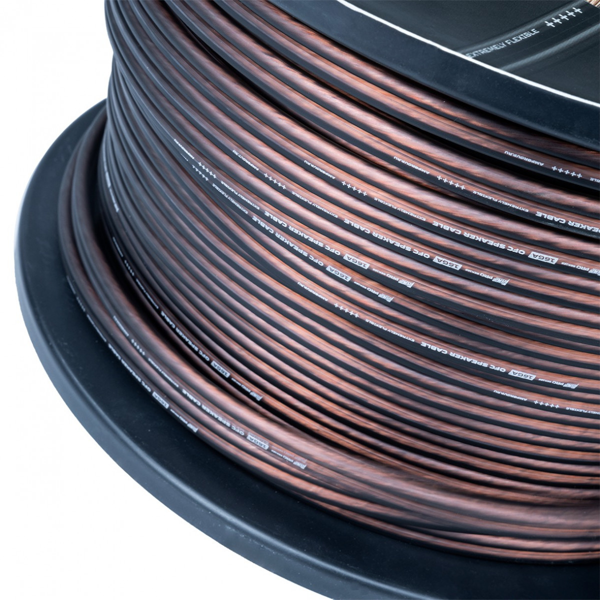 Акустический кабель 2х2,5 мм AMP 100% OFC Ultraflexible 14Ga